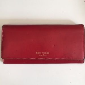 Kate Spade Wallet Red with Pink